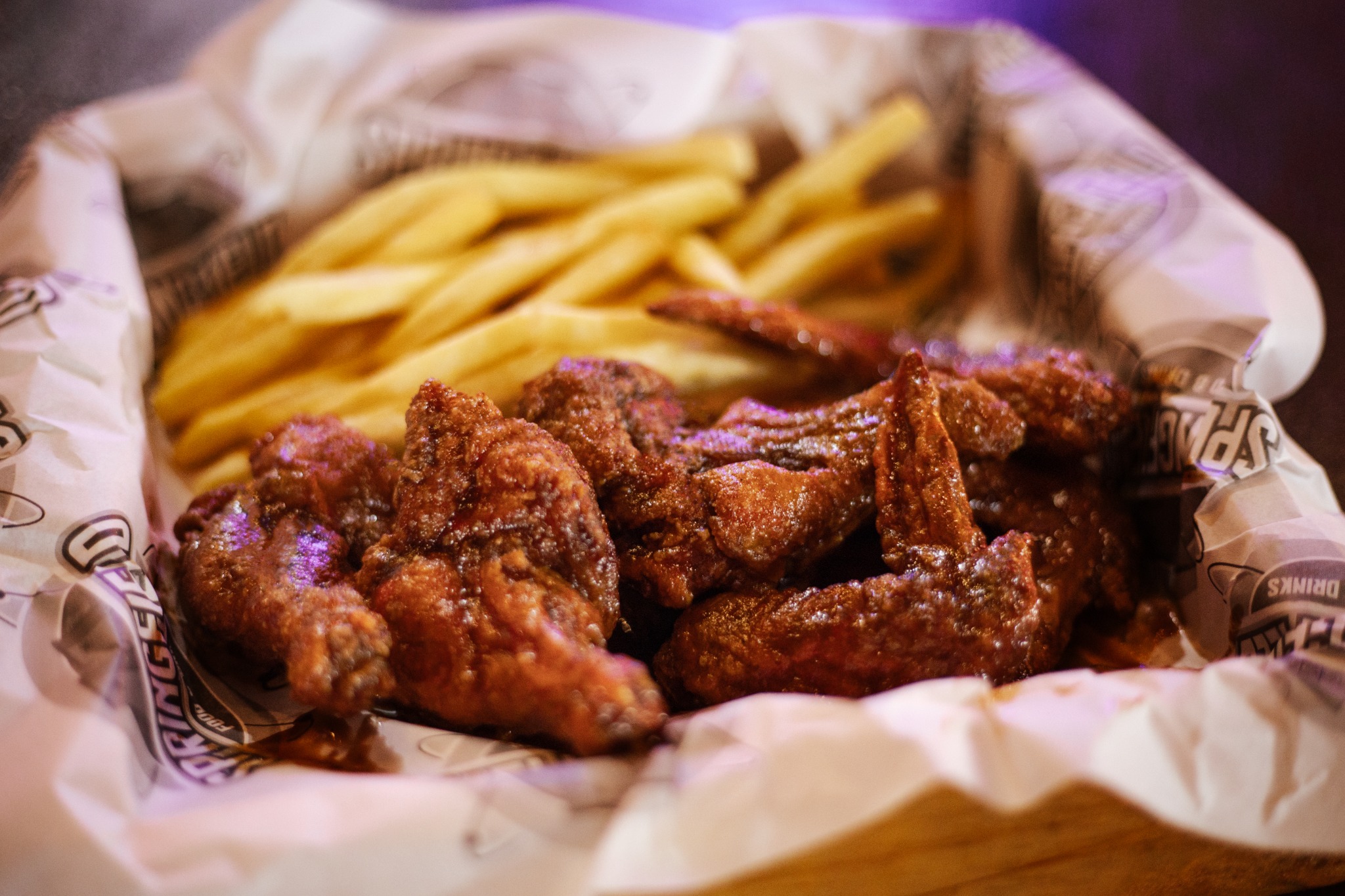 Alitas a la barbacoa Springfield